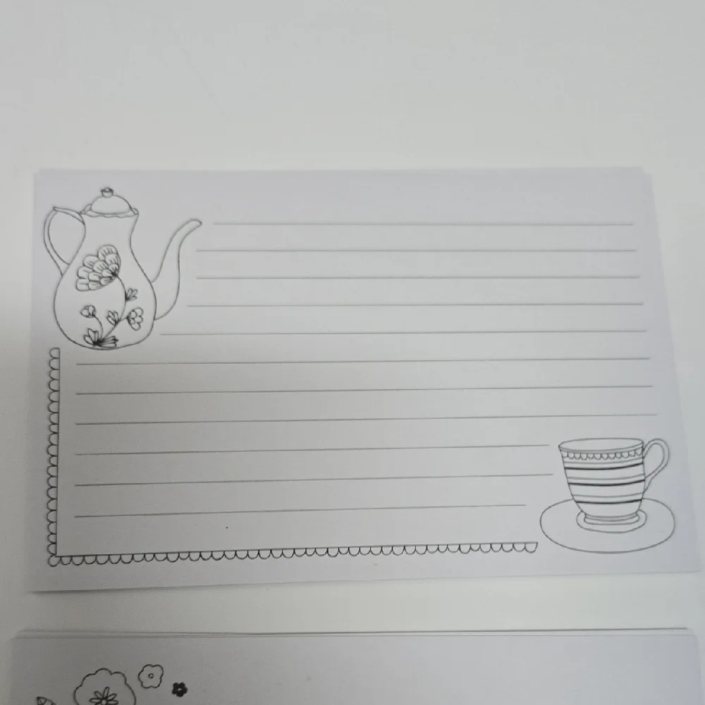 Elegant White Party Note Cards - Set of 45 Cards